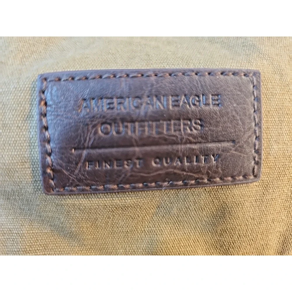 American Eagle Outfitters EUC VTG Canvas Laptop Messenger Bag Briefcase Satchel